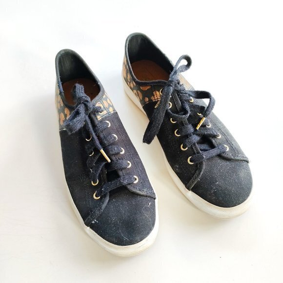 Keds‎ Leopard Kickstart 50/50 Canvas Lace Sneakers Dream Foam Womens Size 7.5 M - Picture 3 of 11